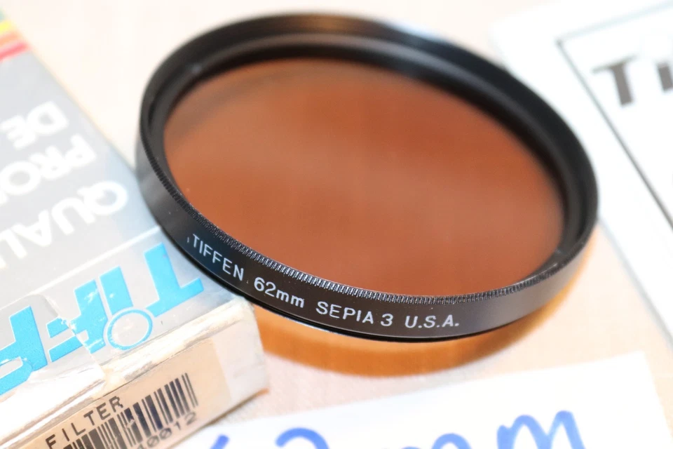 NEW Vtg Tiffen 62mm SEPIA #3 FOG Effect FILTER USA 62mm Sepia 3 Nostalgic - MINT - Image 2 of 4