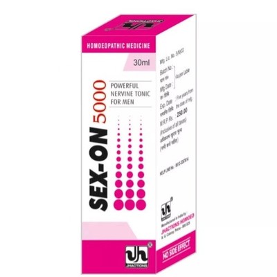 Jhactions Sexon 5000 Drops (30ml) For Men's Stamina & Energy  Homeopathic Drops