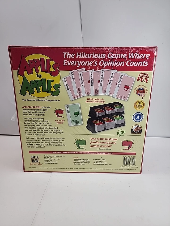 New Sealed Apples To Apples PARTY BOX The Game of Hilarious Comparisions - Image 3 of 4