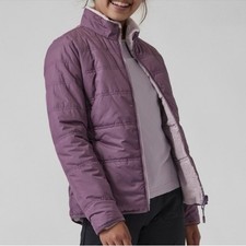 Athleta Girl Reversible Warm  Fuzzy Jacket, Size XXL/16 Dark Sky Violet