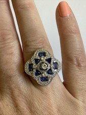 Vintage Beautiful Ring Marked 925 Sterling Silver Untested Size 7