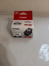 1 Genuine Canon PIXMA BLACK Ink Cartridge 240XL NEW SEALED  Damaged Box