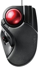 ELECOM Mouse Wired Trackball Large Ball 8-buttons Tilt Function Black M-HT1URXBK
