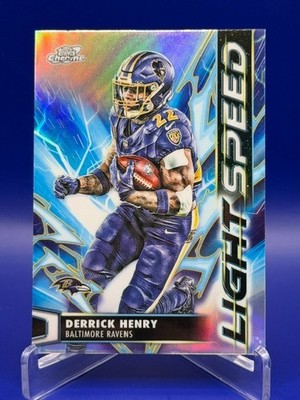 Derrick Henry ~ 2025 Topps Chrome #LS-13 ~ Light Speed ~ Baltimore Ravens