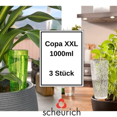 Scheurich Bewässerungssystem Copa XXL 6er Set Grün/ Transparent 1000 ml