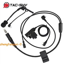 Cavo lungo TAC Y + microfono Comtac + U94 PTT per IPSC Comtac I II III/Peltor 