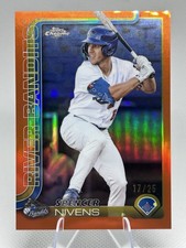 2025 Topps Pro Debut - Chrome Spencer Nivens #PDC-72 Orange Refractor /25 (RC)