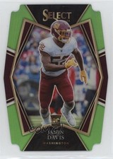 2021 Panini Select Premier Level Neon Green Prizm Die-Cut /349 Jamin Davis 0u79