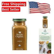 Elevate Your Cooking with Organic Ground Cumin - 2.31oz Glass Jar, Bold Flavor