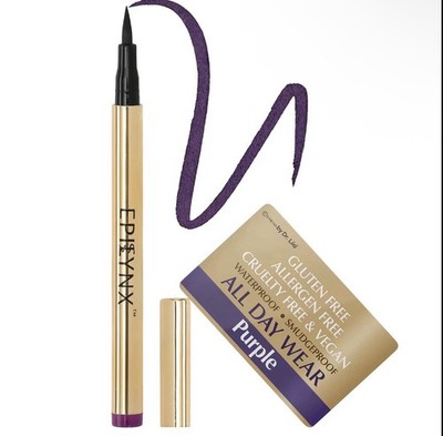 Waterproof Liquid Eyeliner Pen   Vegan, Gluten-Free, Smudge-Proof Precision(purp