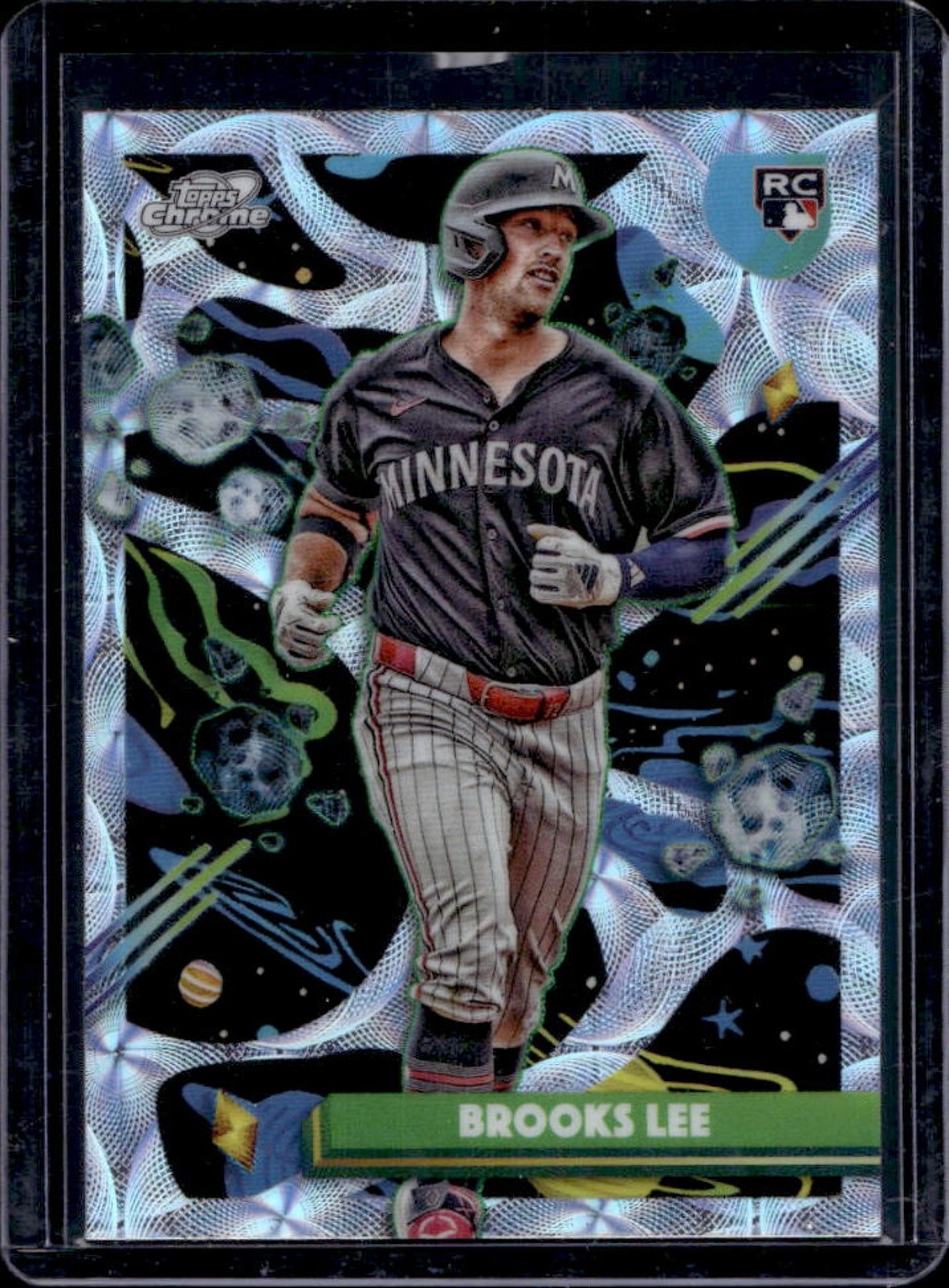 2025 Topps Cosmic Chrome Brooks Lee RC Nucleus Refractor #129 Twins