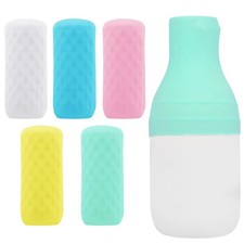 5 Pack Travel Essentials Silicone Bottle Covers Leak Proofing