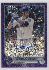 2022 Topps Chrome Veteran Purple Speckle Refractor /299 Mitch Haniger Auto 0rd2