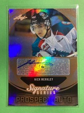 2015-16 Leaf Signature Series Prospects Autographs #SP-NM1 Nick Merkley /76