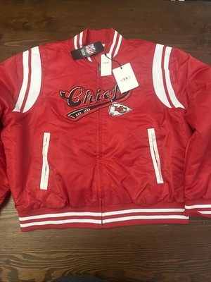 Women's WEAR by Erin Andrews NFL Kansas City Chiefs Red Bomber Jacket Size XXL