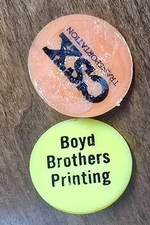 2 - Golf Ball Marker Boyd Brothers Printing & CSX Advertisement Transportation 