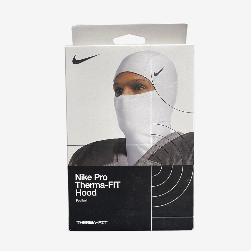 Nike Pro Therma-Fit Hyperwarm Hood Ski Mask White Balaclava Running Cold Weather