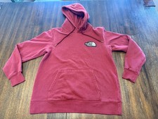 The North Face Women's Medium Hooded Sweatshirt Long Sleeve Maroon Hoodie