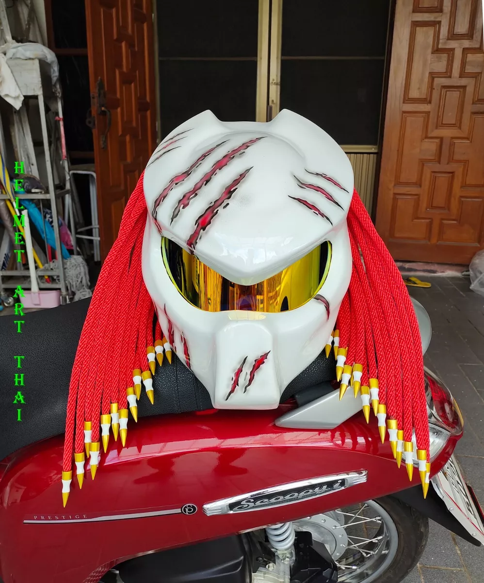 Custom Predator Motorcycle Helmet 