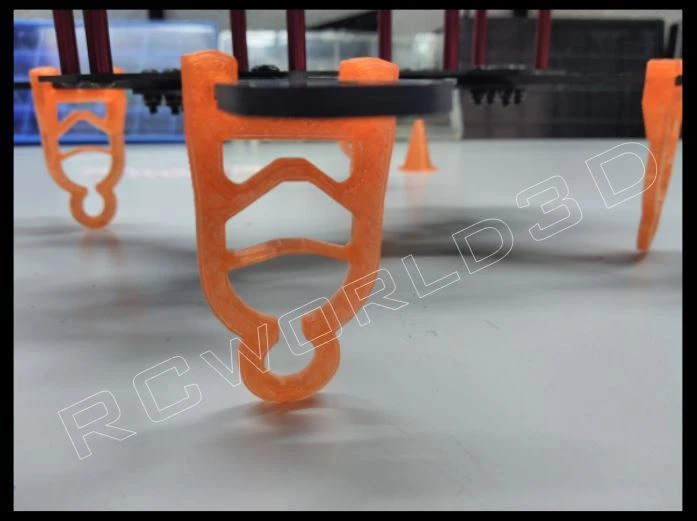QUADCOPTER LANDING FEET SET 3D PRINTED STRONG PLA 250-280-300 FRAMES TRS.ORANGE - Image 3 of 4