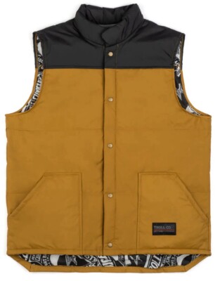   Troll CO. Redford Vest Men s Large Black Saddle | Dirty Hands Clean Money
