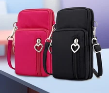 Small Travel crossbody Bag Cell Phone Purse Sport Armband Wrist Wallet Arm Bag 