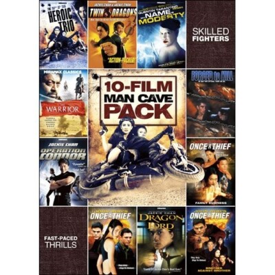 10-Movie Man Cave Pack: Fast-Paced Thrills/Skilled Fighters (2-DVD, 2012)