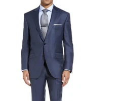PETER MILLAR Flynn 100% Wool Navy Suit separates Jacket 46T $845 Made In Canada