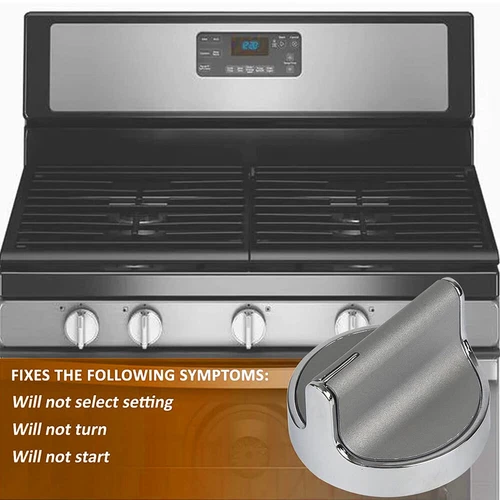 5Pz Pomelli Fornello Acciaio Inox W10594481 Sostituire per Whirlpool AP6023301 - Foto 12 di 12