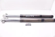 88-89 ATK 406 OEM WHITE POWER RIGHT LEFT FRONT SUSPENSION FORKS SHOCKS R5