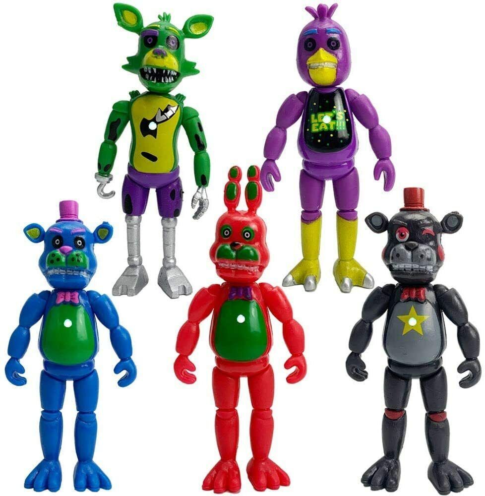 Michellecmm 6PCS A Set Fnaf Five nights at freddy's #39;s 10cm Action  Figures Children Toys Gift