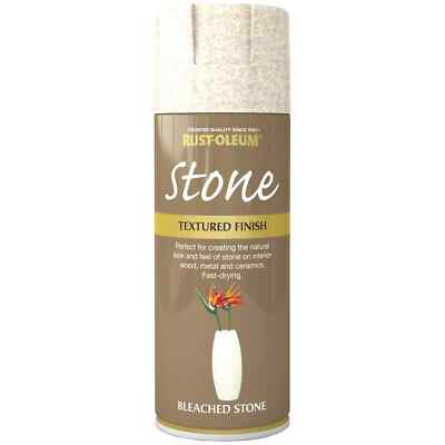 RustOleum Echt Steinoptik Struktur gebleichter Stein Sprühfarbe Deko 400ml