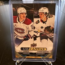 2024-25 Upper Deck UD Canvas Cole Caufield / Connor Bedard #C-90