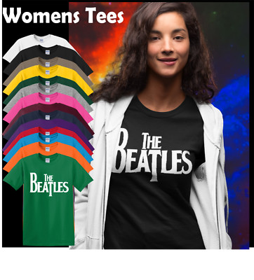 The Beatles  Classic Rock Band Legend  T-shirt Ladies cut - 55 colors up to 3x/