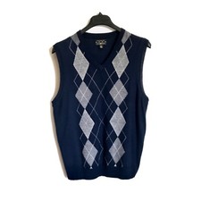 Men's Casual Club Room Italian Spun Yarn Wool Blend Sweater Vest Size L