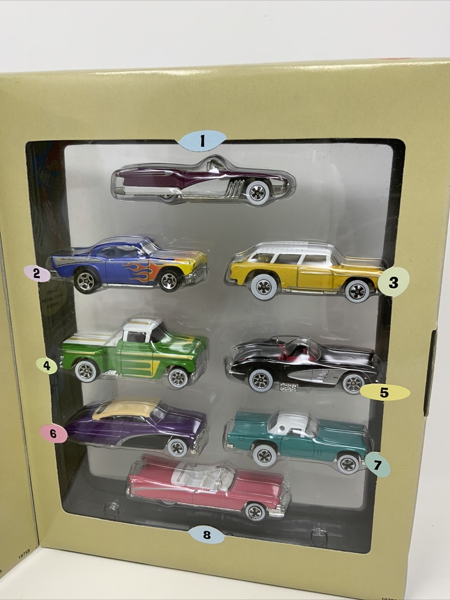 Mattel FAO Schwartz Hot Wheels CRUSIN' THE 50's Set T-Bird, Camaro
