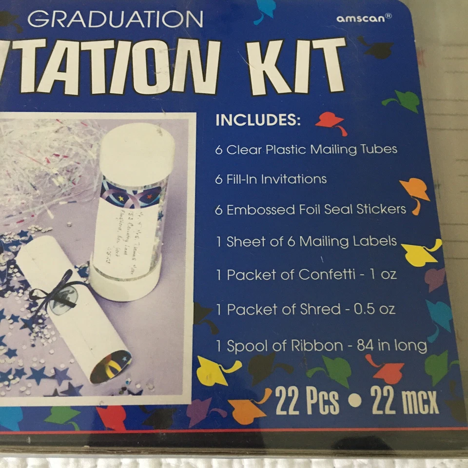Set of (2) NEW* Graduation Mailing Tube Invitation Kits - Image 3 of 4