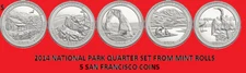 2014 America the Beautiful Quarter S 5 Coin Set UNC