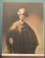 Rembrandt  The Noble Slav - Metropolitan Museum of Art - 1937  Print. 15”x11”