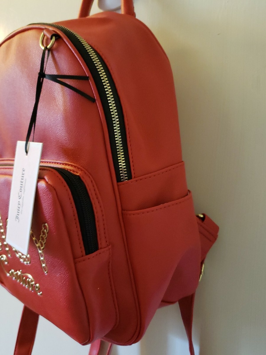 JUICY COUTURE CHILI RED BACKPACK W/GOLD ACCENTS -NWT- 89$ | eBay display picture 3