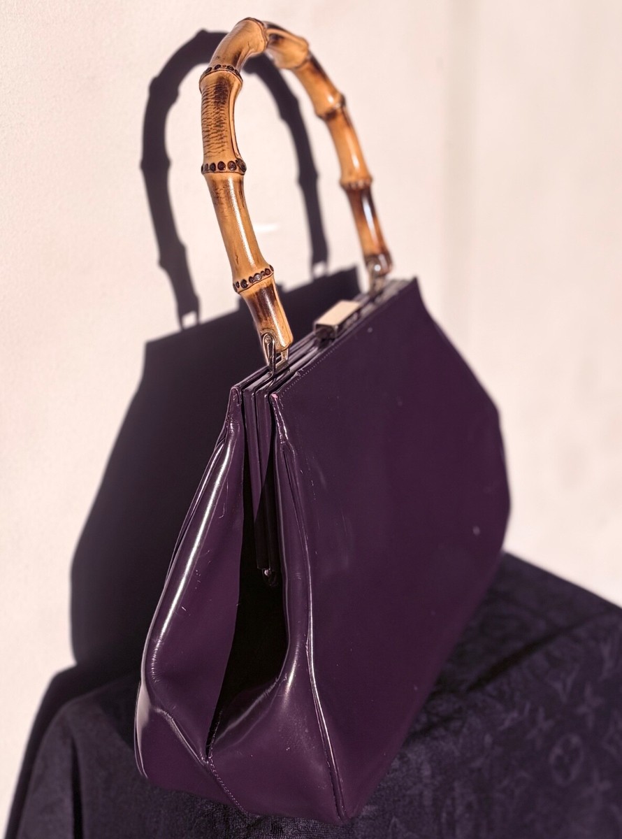 Authentic 1995 Gucci by Tom Ford Debut Patent Leather Burgundy