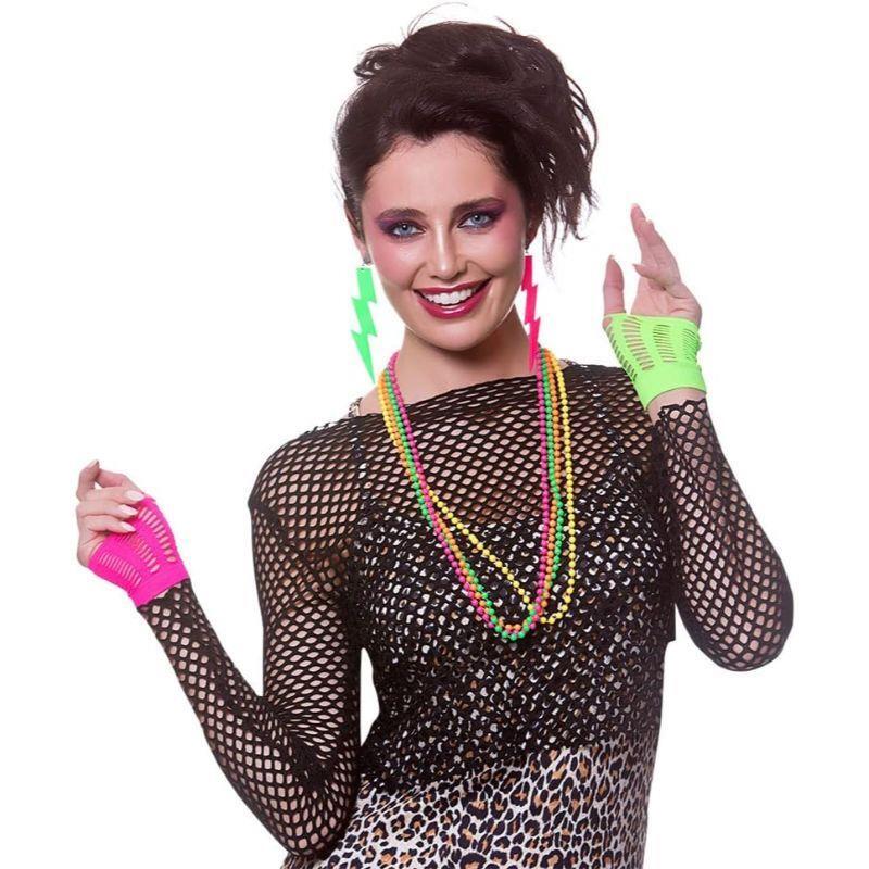 Wicked Costumes Neon 80s Accessory Set Adult Fancy Dress