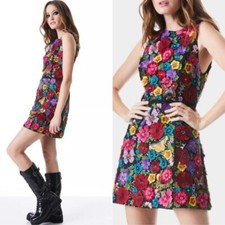 Alice + Olivia Lindsey Embroidered A-Line Dress