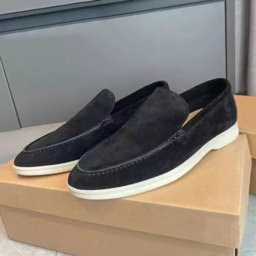 Men's Summer Casual Loafers Faux Suede Slip-On Flat Driving Shoes Plus Size - 第 2/21 張圖片