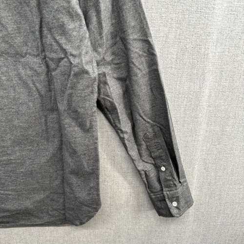 NEW Beams Japan Flannel Shirt Mens Small Gray Long Sleeve Midweight Button Down - Picture 16 of 17