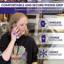 Universal Phone Grip Straps for Secure Handling Reversible