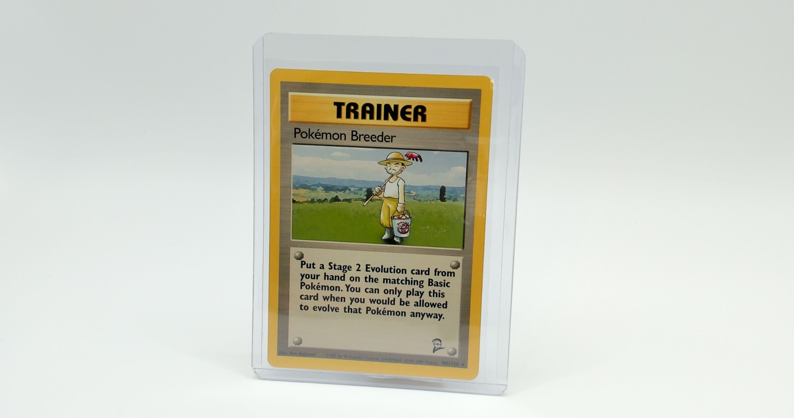 Pokemon Breeder 105/130 Base Set 2 Regular