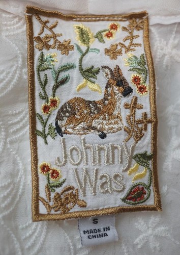 Johnny Was Square Seraphina Kimono Jacket Size S C43822-0 Embroidered TV536 - Picture 2 of 9