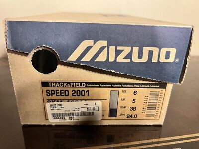 MIZUNO Speed 2001 TRACK FIELD SPIKES SHOES Vintage New Old Stock