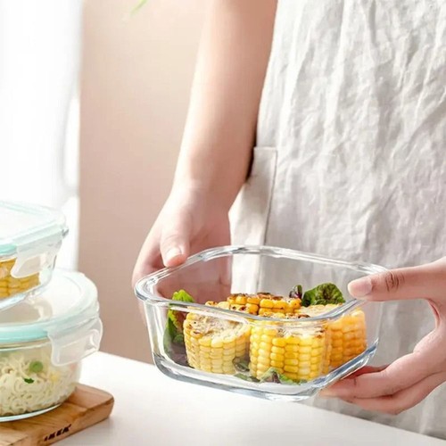 Hohes Boro silikat Bento Box Mittagessen Snacks Obst versiegelte Isolier box - Bild 8 von 14